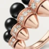 Pierścionek Clash De Cartier, onyks, model w rozmiarze XL, diamenty