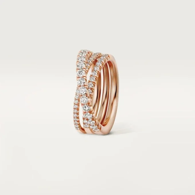 Pierścionek Etincelle De Cartier – różowe złoto, diamenty – Cartier