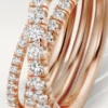 Pierścionek Etincelle De Cartier – różowe złoto, diamenty – Cartier