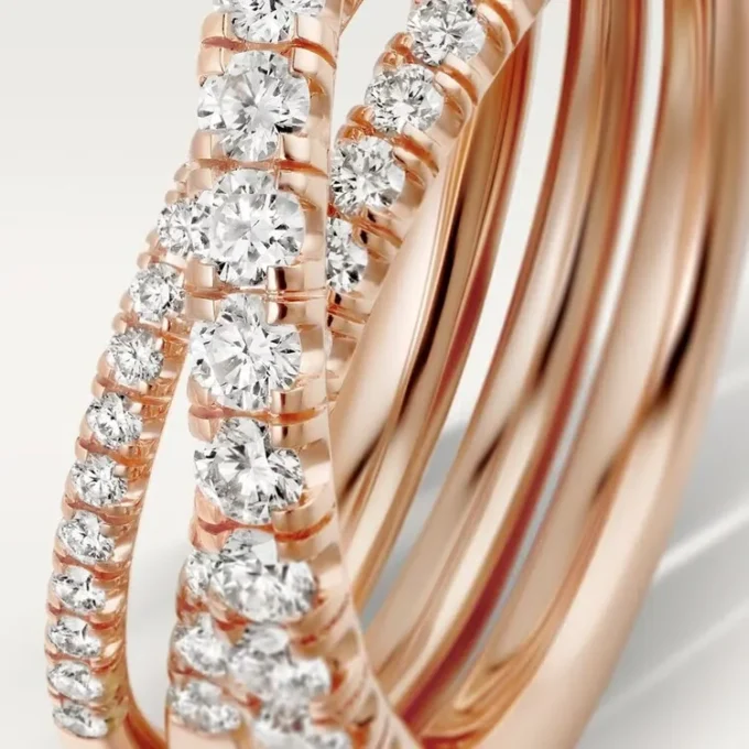 Pierścionek Etincelle De Cartier – różowe złoto, diamenty – Cartier
