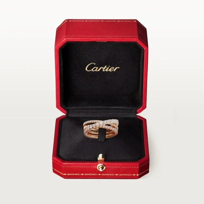Pierścionek Etincelle De Cartier – różowe złoto, diamenty – Cartier