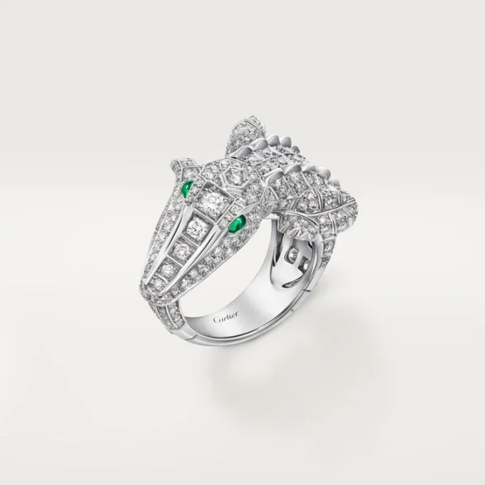 Pierścionek Faune Et Flore De Cartier, wysadzany
