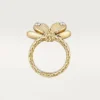 Pierścionek Grain De Cafe, diamenty