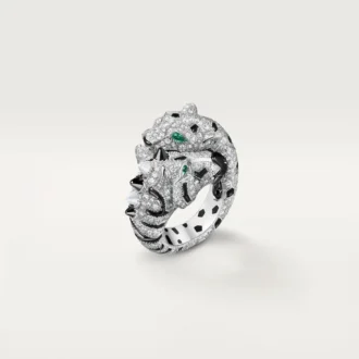 Pierścionek Indomptables De Cartier, wysadzany