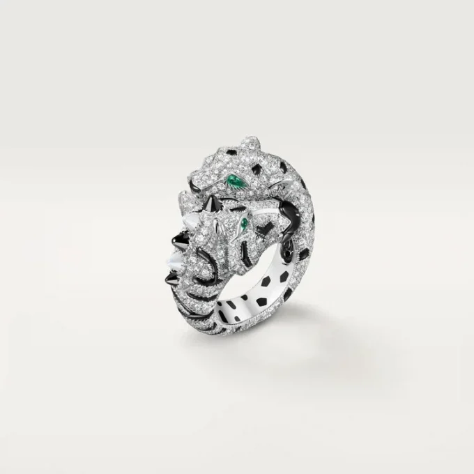 Pierścionek Indomptables De Cartier, wysadzany