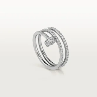 Pierścionek Juste Un Clou – białe złoto, diamenty – Cartier