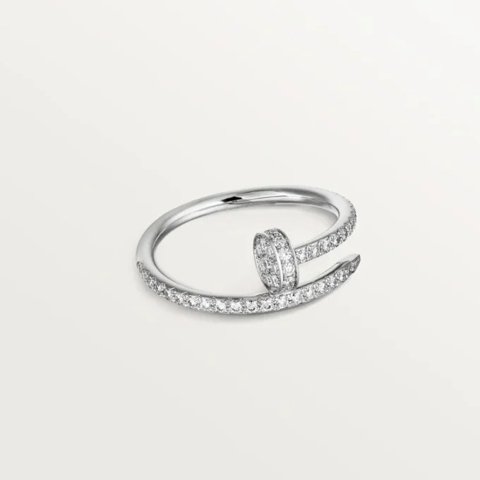 Pierścionek Juste Un Clou – białe złoto, diamenty – Cartier