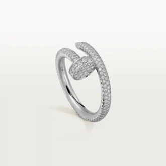Pierścionek Juste Un Clou – białe złoto, diamenty – Cartier