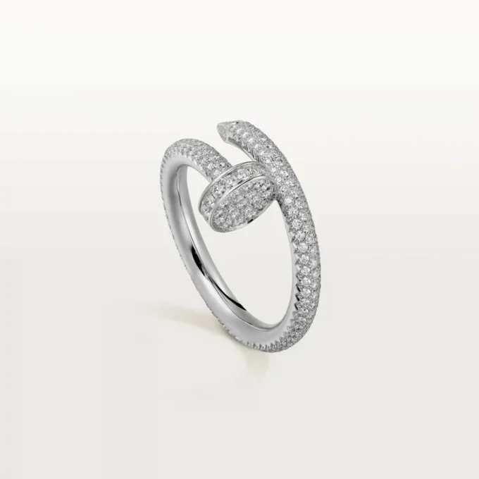 Pierścionek Juste Un Clou – białe złoto, diamenty – Cartier