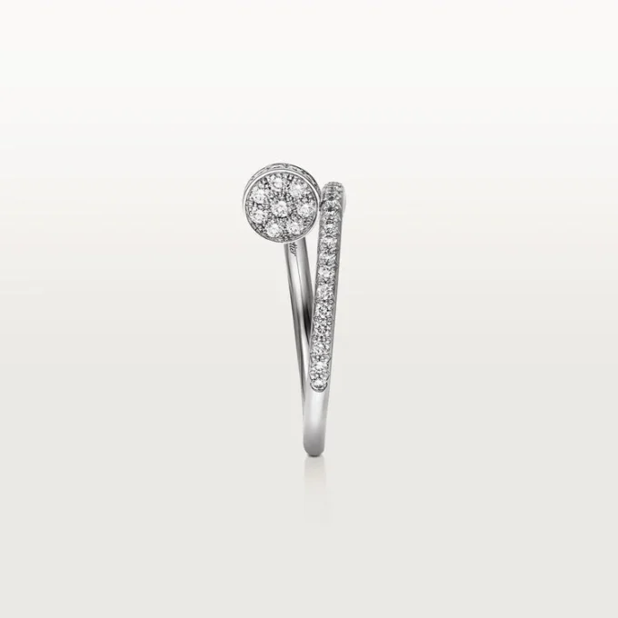 Pierścionek Juste Un Clou – białe złoto, diamenty – Cartier