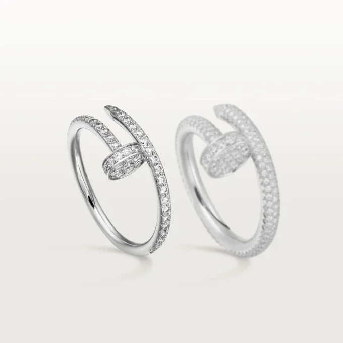 Pierścionek Juste Un Clou – białe złoto, diamenty – Cartier