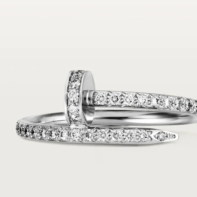 Pierścionek Juste Un Clou – białe złoto, diamenty – Cartier