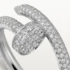 Pierścionek Juste Un Clou – białe złoto, diamenty – Cartier
