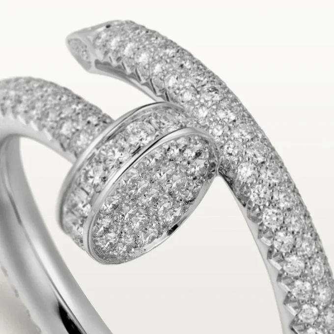 Pierścionek Juste Un Clou – białe złoto, diamenty – Cartier