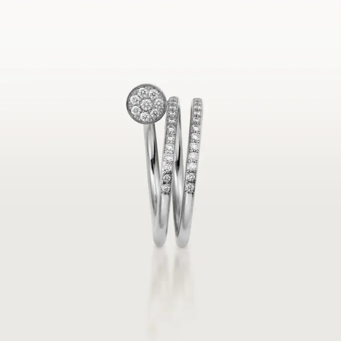 Pierścionek Juste Un Clou – białe złoto, diamenty – Cartier