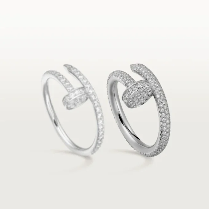 Pierścionek Juste Un Clou – białe złoto, diamenty – Cartier