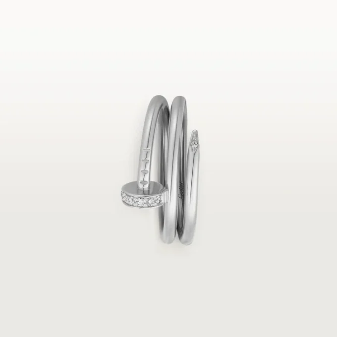 Pierścionek Juste Un Clou – białe złoto, diamenty – Cartier