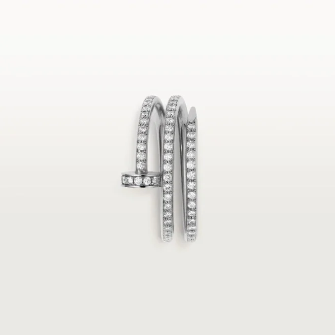 Pierścionek Juste Un Clou – białe złoto, diamenty – Cartier