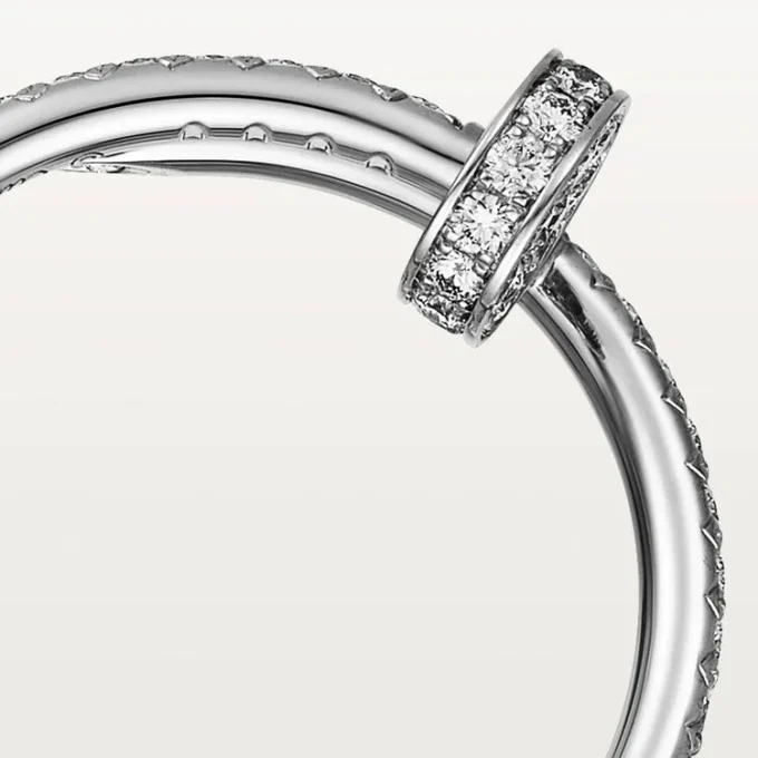Pierścionek Juste Un Clou – białe złoto, diamenty – Cartier