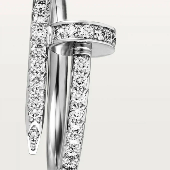 Pierścionek Juste Un Clou – białe złoto, diamenty – Cartier