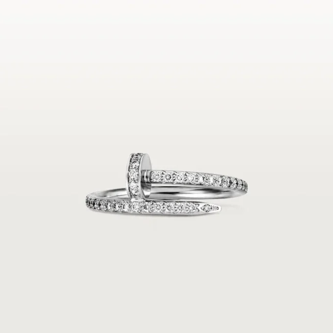 Pierścionek Juste Un Clou – białe złoto, diamenty – Cartier