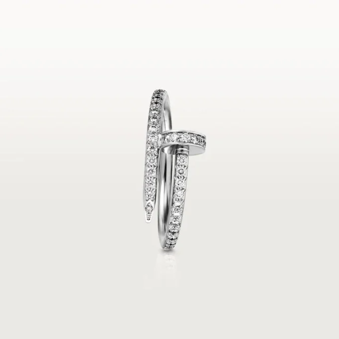 Pierścionek Juste Un Clou – białe złoto, diamenty – Cartier