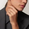 Pierścionek Juste Un Clou, mały model, diamenty