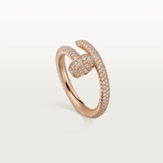 Pierścionek Juste Un Clou – różowe złoto, diamenty – Cartier