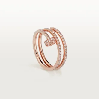 Pierścionek Juste Un Clou – różowe złoto, diamenty – Cartier