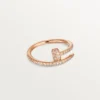 Pierścionek Juste Un Clou – różowe złoto, diamenty – Cartier