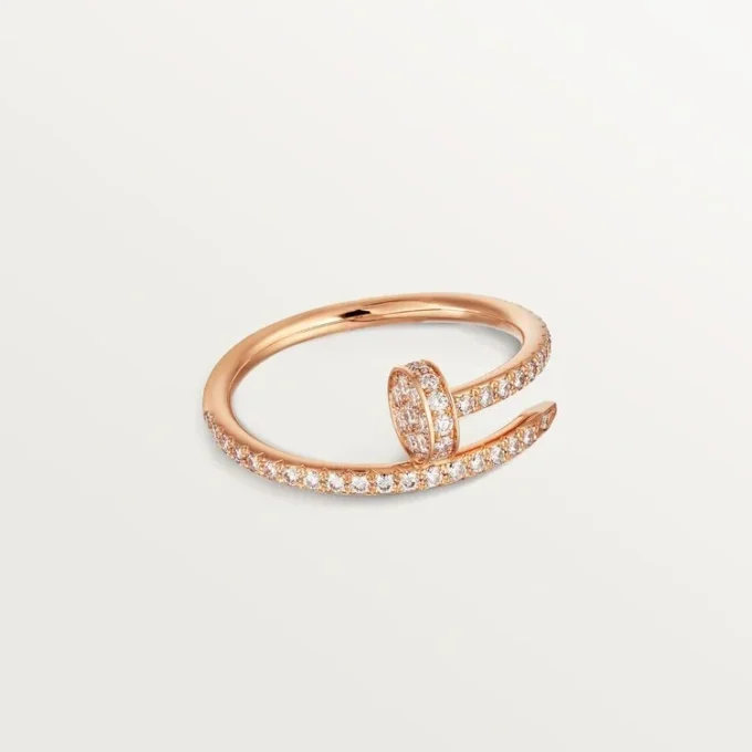 Pierścionek Juste Un Clou – różowe złoto, diamenty – Cartier