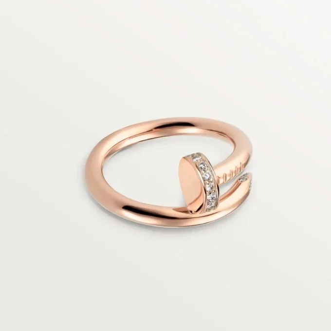 Pierścionek Juste Un Clou – różowe złoto, diamenty – Cartier