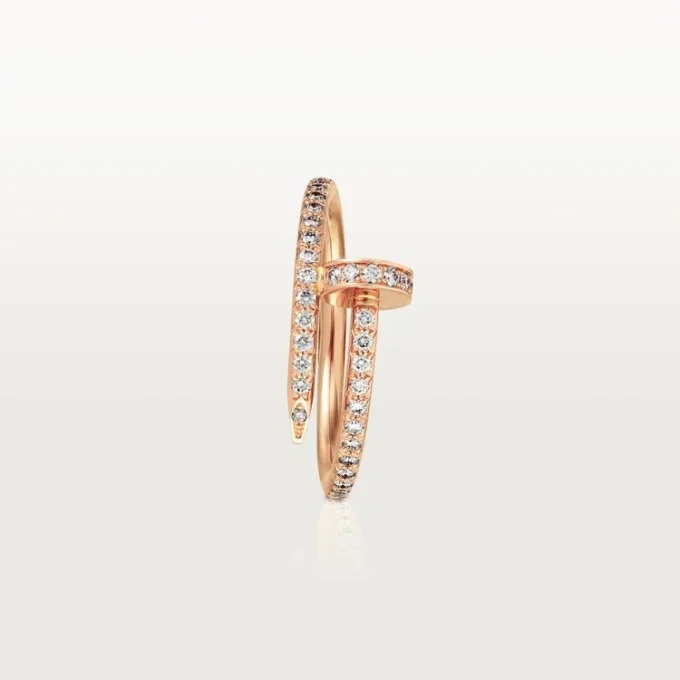 Pierścionek Juste Un Clou – różowe złoto, diamenty – Cartier