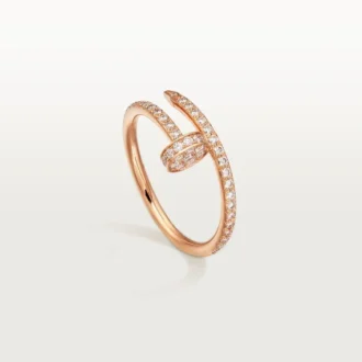 Pierścionek Juste Un Clou – różowe złoto, diamenty – Cartier