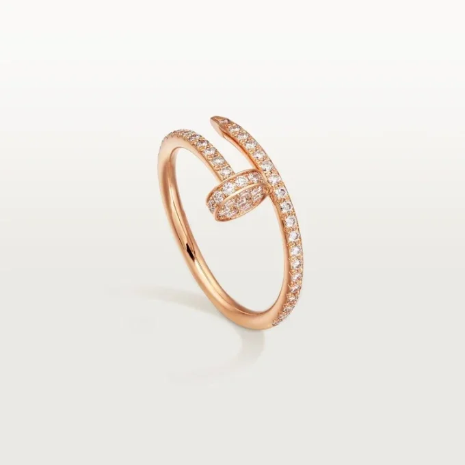 Pierścionek Juste Un Clou – różowe złoto, diamenty – Cartier