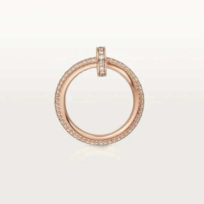 Pierścionek Juste Un Clou – różowe złoto, diamenty – Cartier