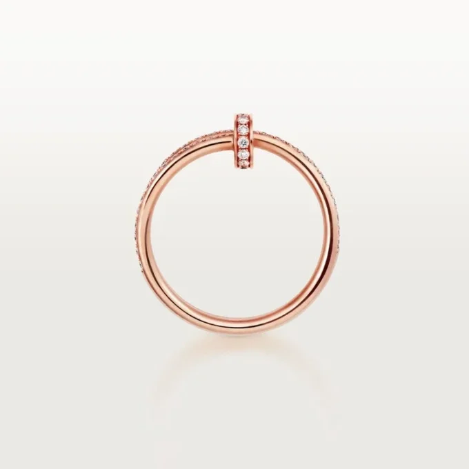 Pierścionek Juste Un Clou – różowe złoto, diamenty – Cartier
