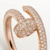 Pierścionek Juste Un Clou – różowe złoto, diamenty – Cartier