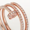Pierścionek Juste Un Clou – różowe złoto, diamenty – Cartier