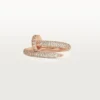 Pierścionek Juste Un Clou – różowe złoto, diamenty – Cartier
