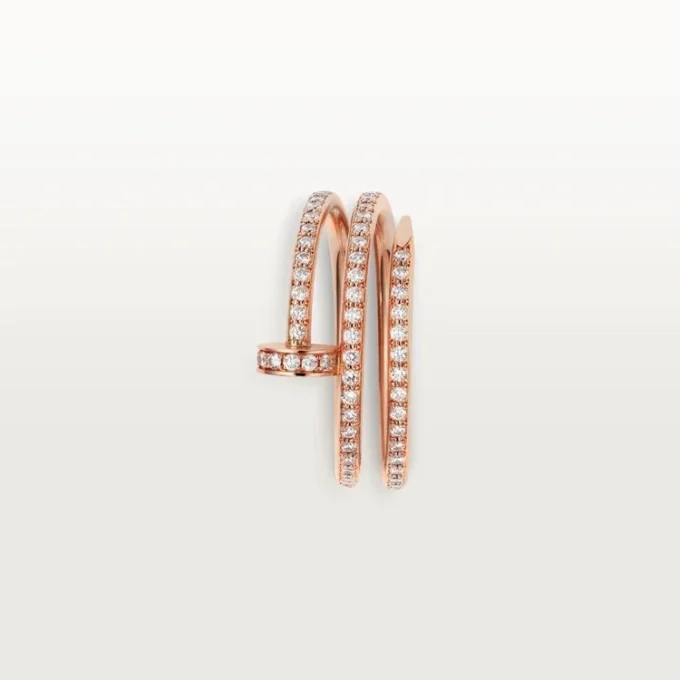 Pierścionek Juste Un Clou – różowe złoto, diamenty – Cartier