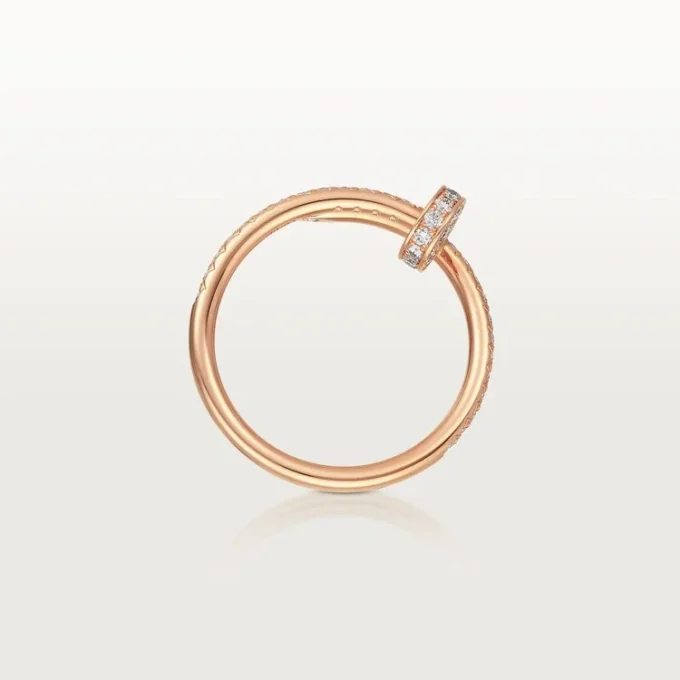 Pierścionek Juste Un Clou – różowe złoto, diamenty – Cartier
