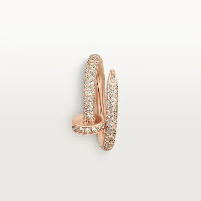 Pierścionek Juste Un Clou – różowe złoto, diamenty – Cartier