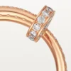 Pierścionek Juste Un Clou – różowe złoto, diamenty – Cartier