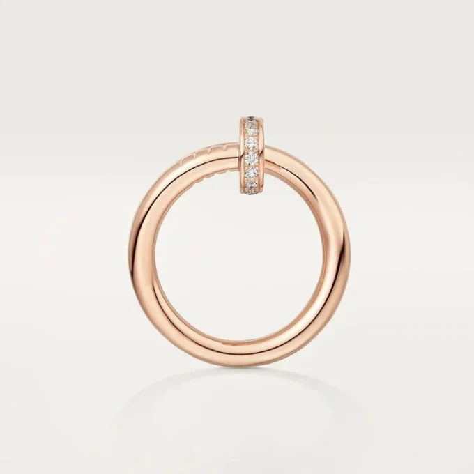 Pierścionek Juste Un Clou – różowe złoto, diamenty – Cartier