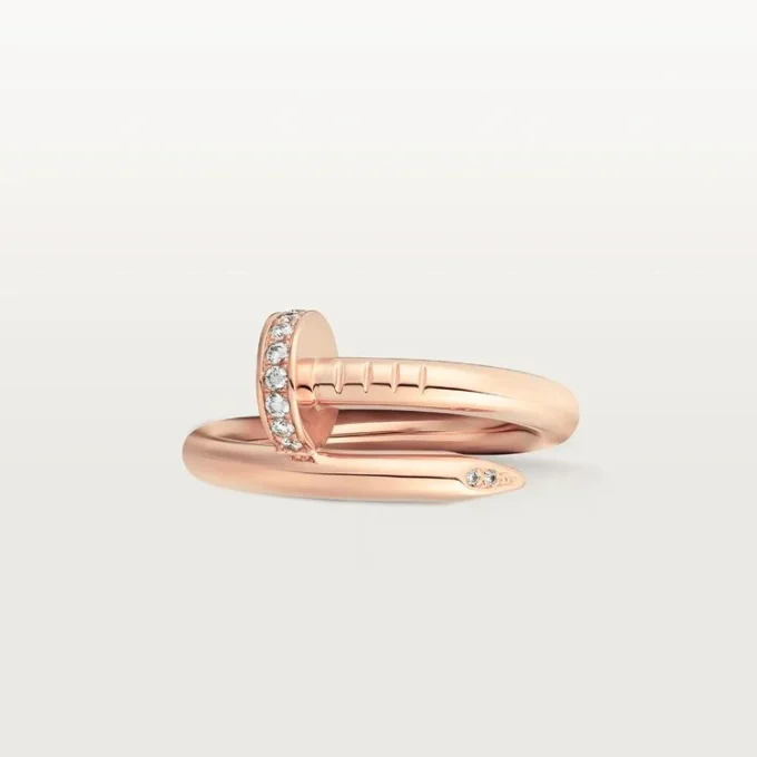 Pierścionek Juste Un Clou – różowe złoto, diamenty – Cartier