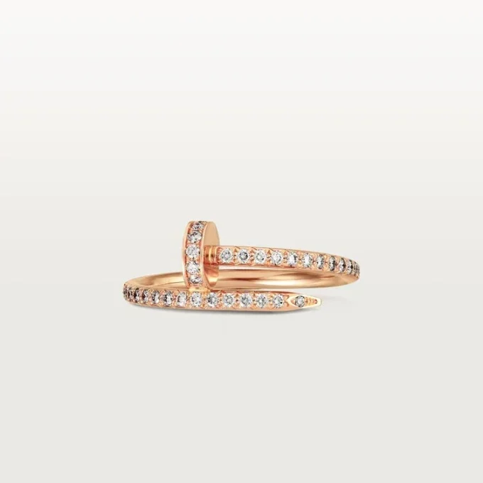 Pierścionek Juste Un Clou – różowe złoto, diamenty – Cartier