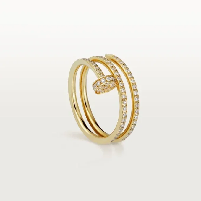 Pierścionek Juste Un Clou – żółte złoto, diamenty – Cartier