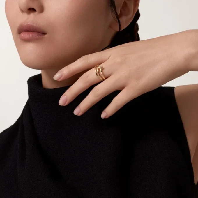 Pierścionek Juste Un Clou – żółte złoto, diamenty – Cartier