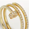 Pierścionek Juste Un Clou – żółte złoto, diamenty – Cartier